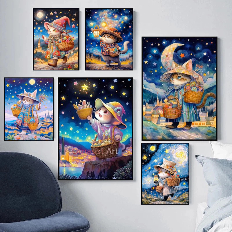 Art Craft Hat - DIY 5D Diamond Painting Starry Sky