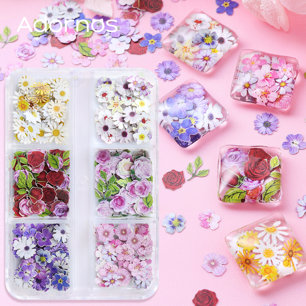 Art Craft Flower Making - 6 Grids Flowers Wood Pulp Chips