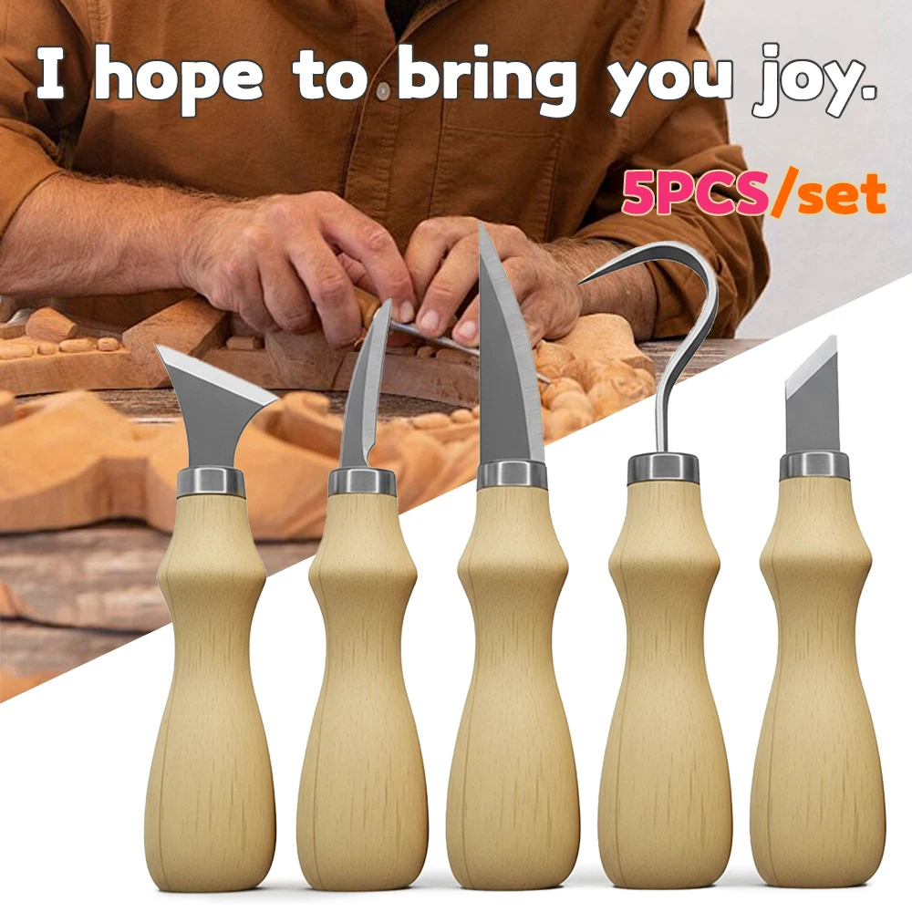 5Pcs Wood Carving Tools Set,Cu – обзор и цена Craft Art Set