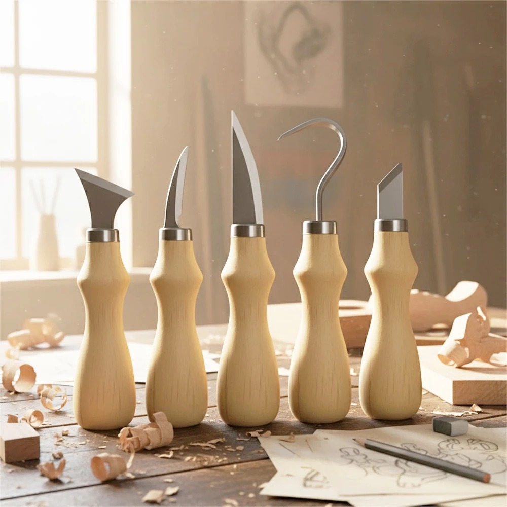 5Pcs Wood Carving Tools Set,Cu – обзор и цена Craft Art Set