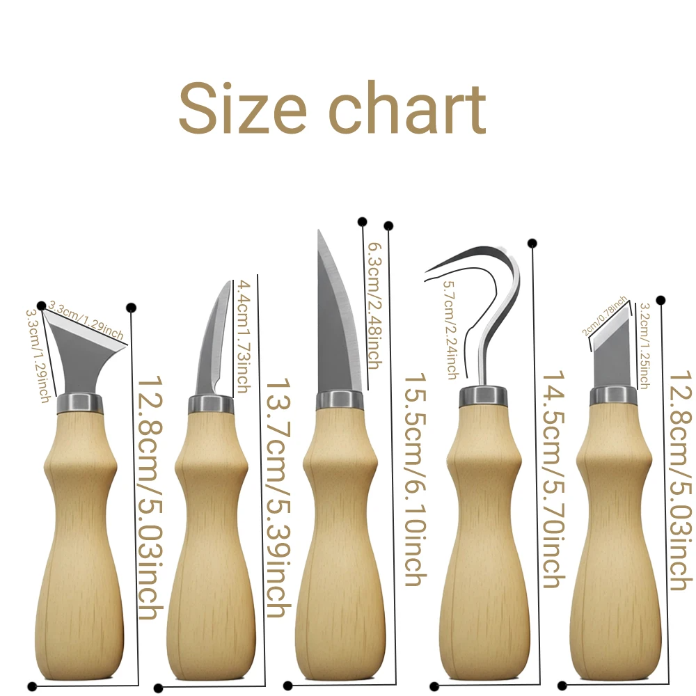5Pcs Wood Carving Tools Set,Cu – обзор и цена Craft Art Set