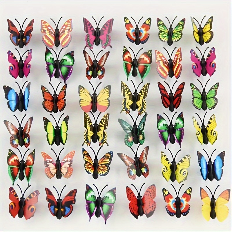100/200pcs Faux Butterflies -  – обзор и цена Art Craft Hat