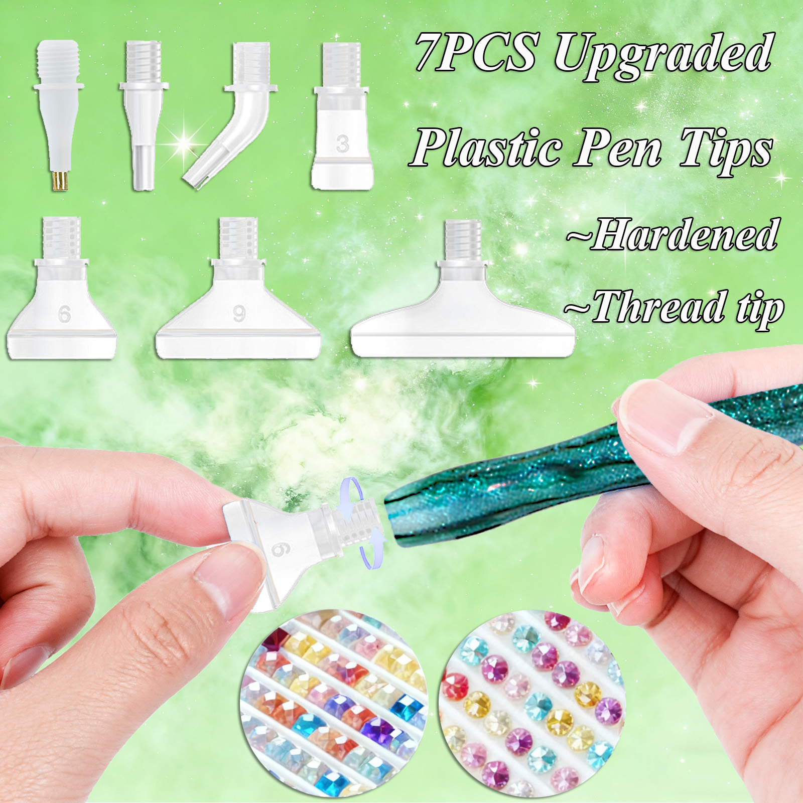 Diamond Paintbrush Set (Green) – обзор и цена Craft Art Set