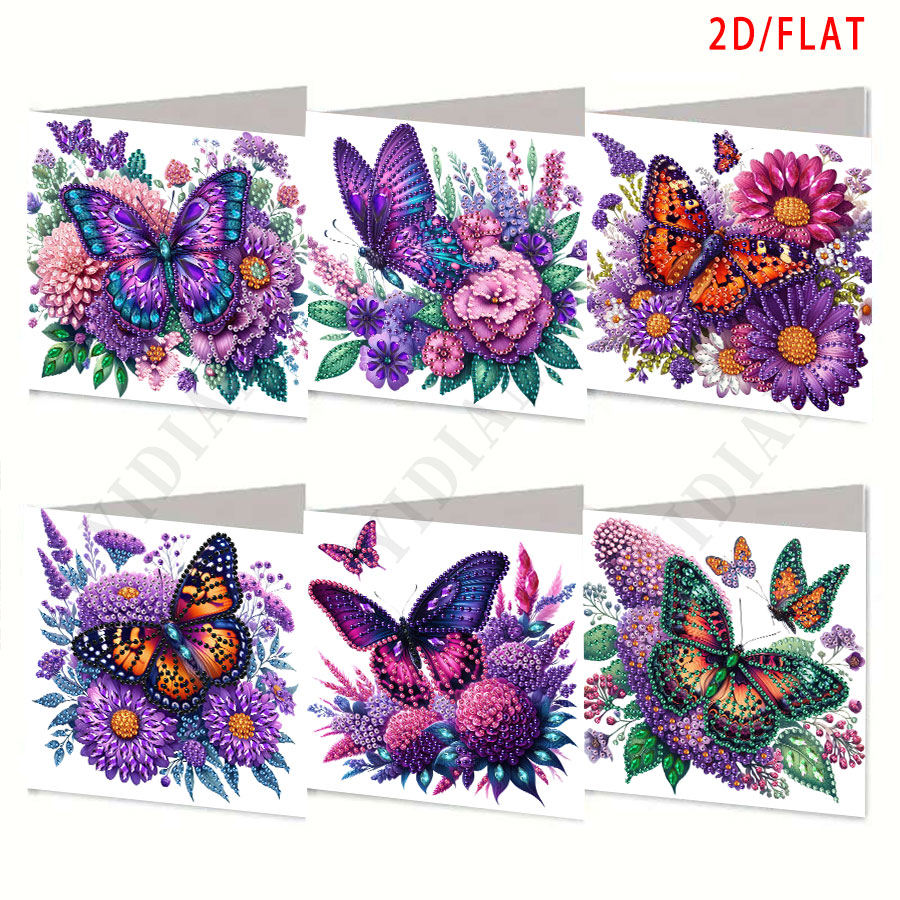 6-piece Diamond Painting Purpl – обзор и цена Art Craft Butterfly