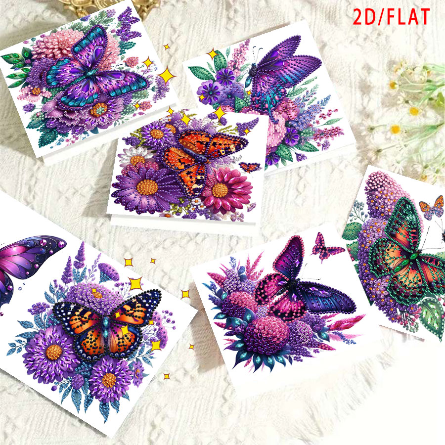 6-piece Diamond Painting Purpl – обзор и цена Art Craft Butterfly