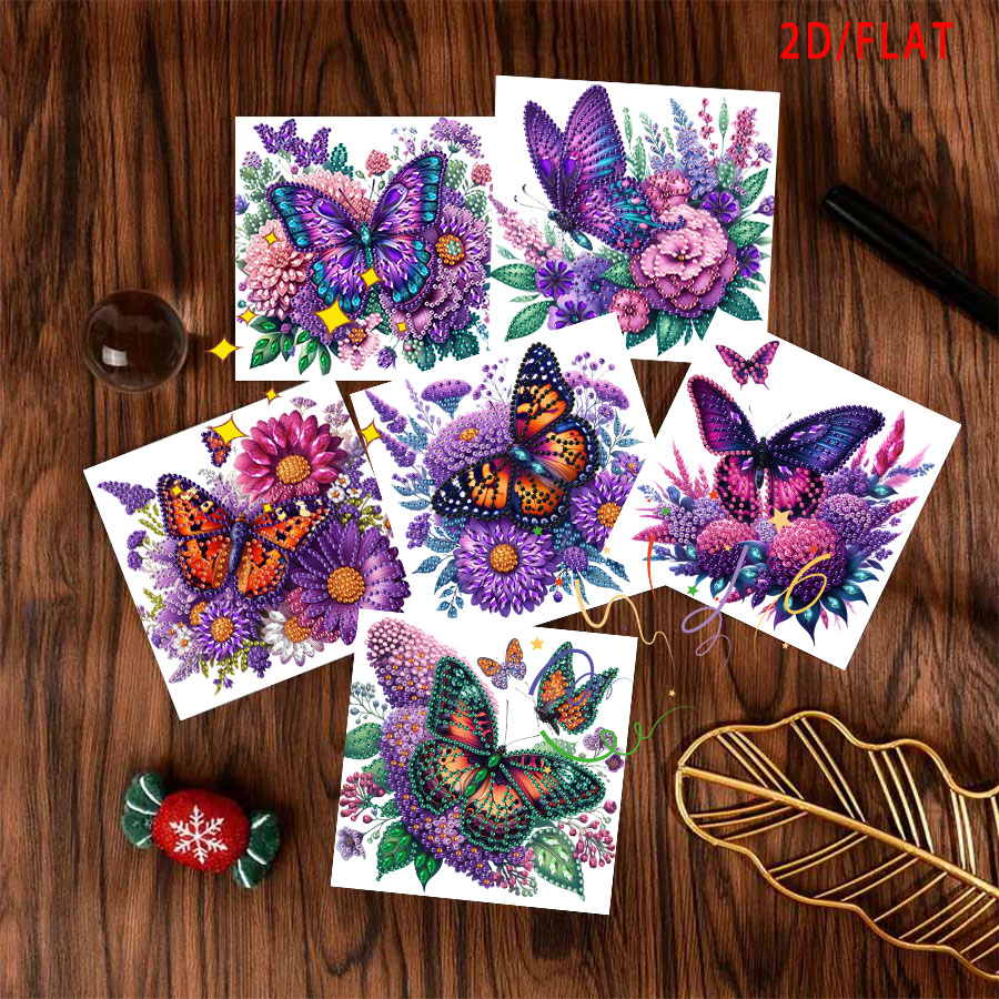 6-piece Diamond Painting Purpl – обзор и цена Art Craft Butterfly