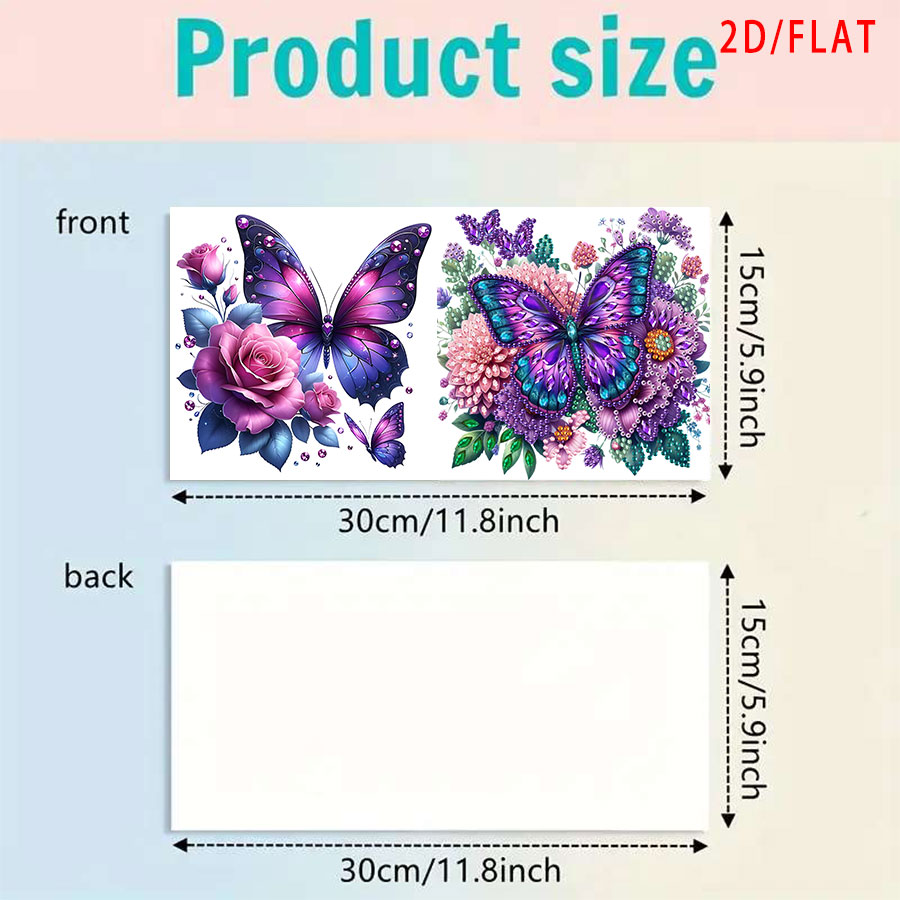 6-piece Diamond Painting Purpl – обзор и цена Art Craft Butterfly