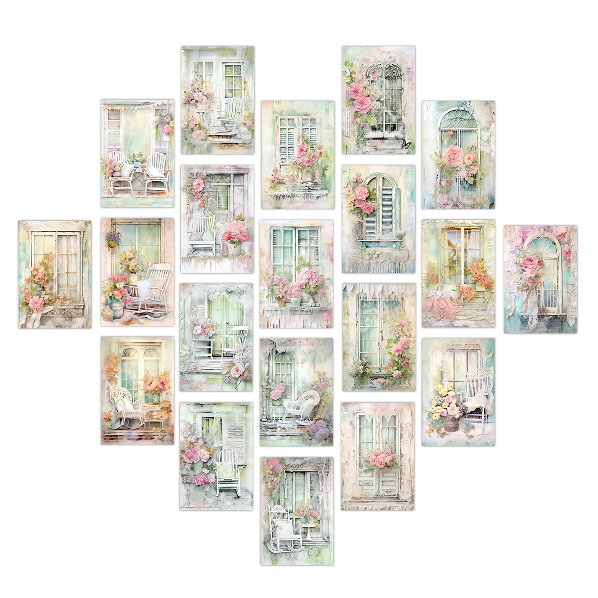 20pcs Vintage Floral Art Colla – обзор и цена Art Craft Gallery