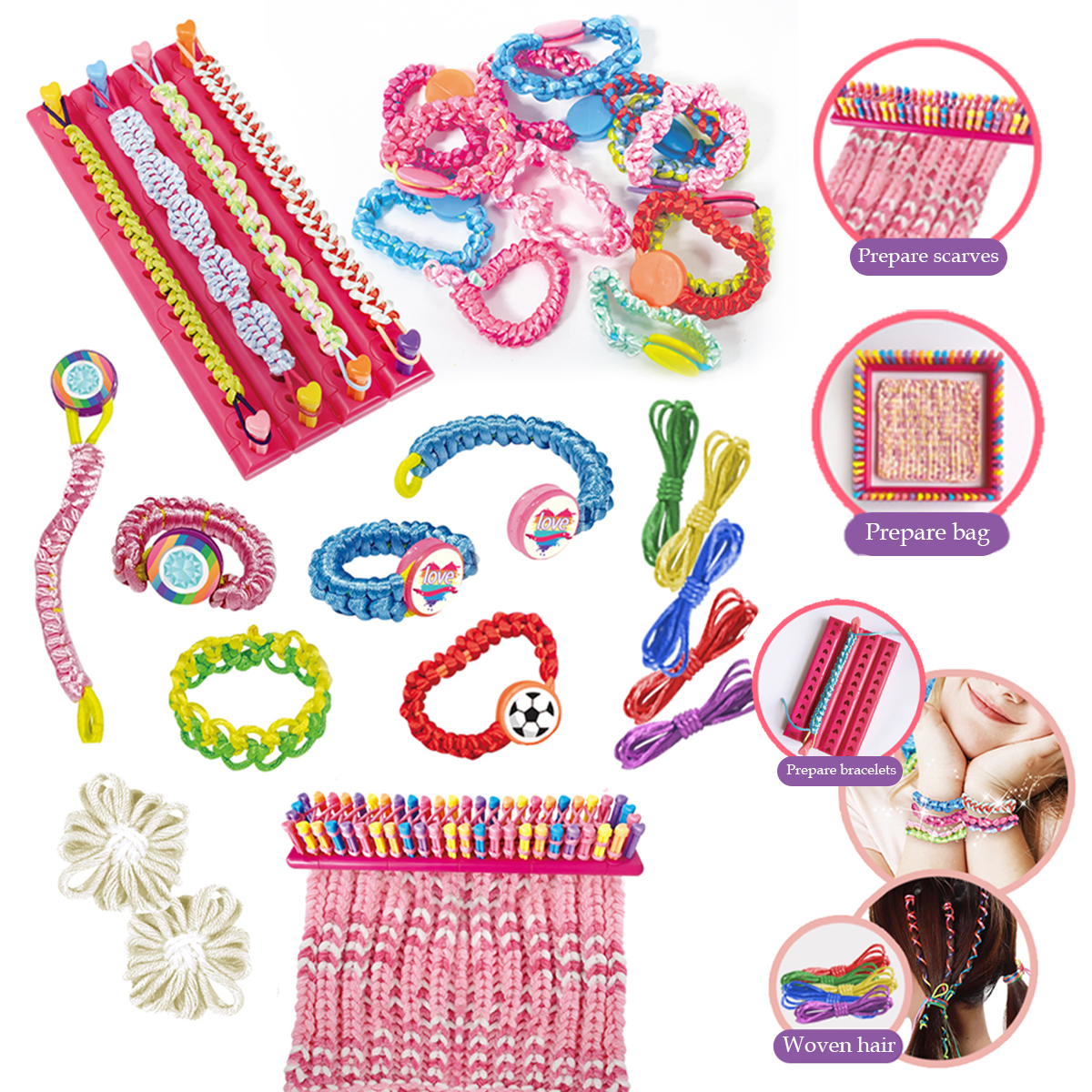 DIY Weaving Kit Toys for Kids, – обзор и цена Art Craft Hat