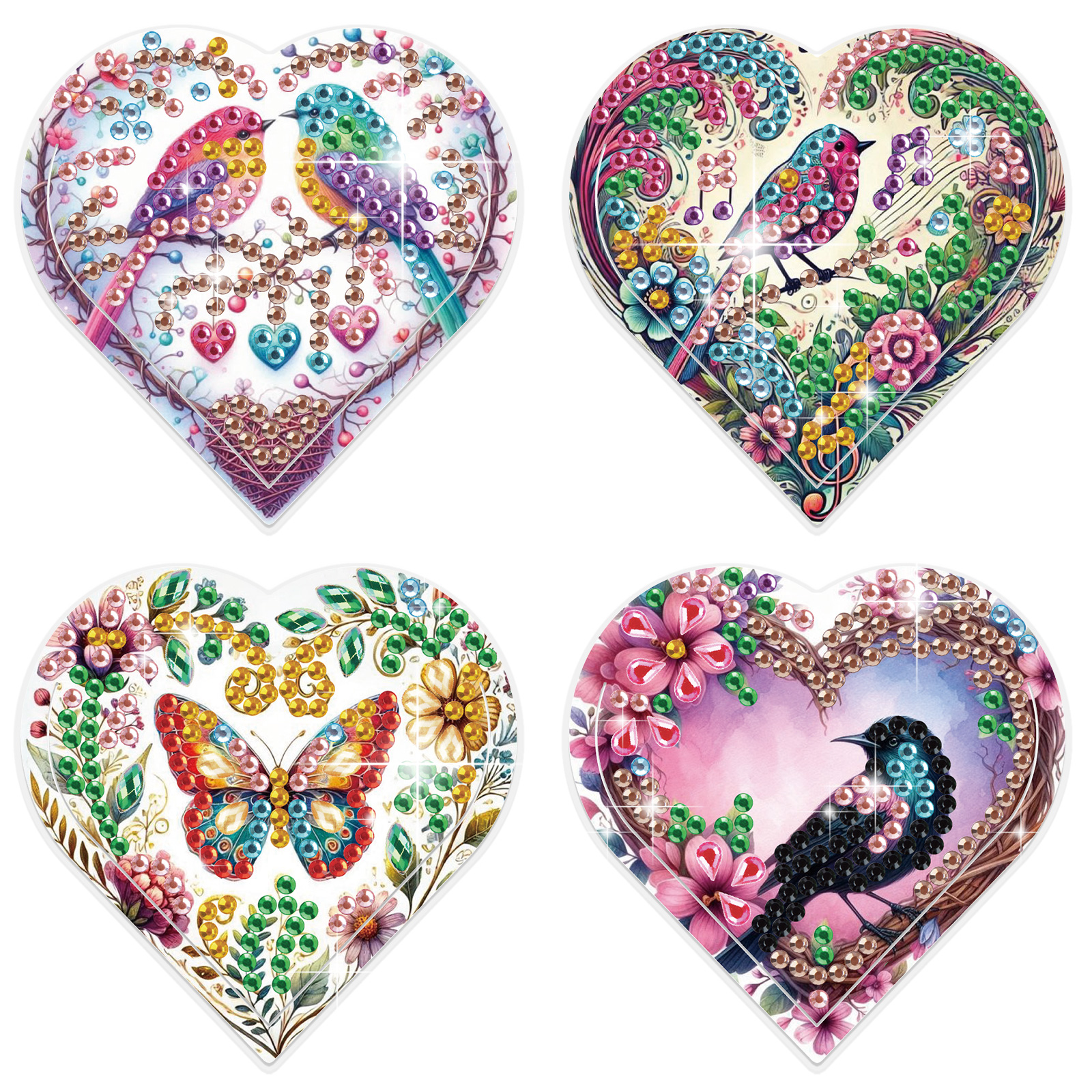 4PCS Diamond Painting Heart Sh – обзор и цена Art Craft Kits