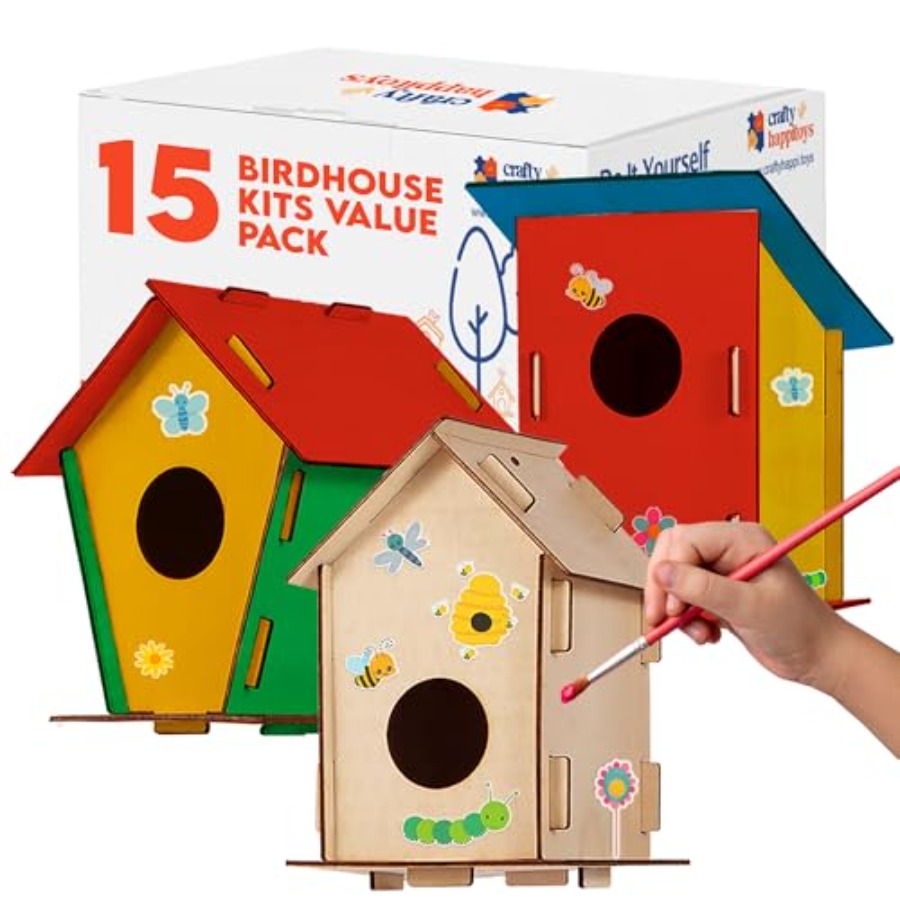 Kit - Unfinished Wood Bird Hou – обзор и цена Art Craft Kits