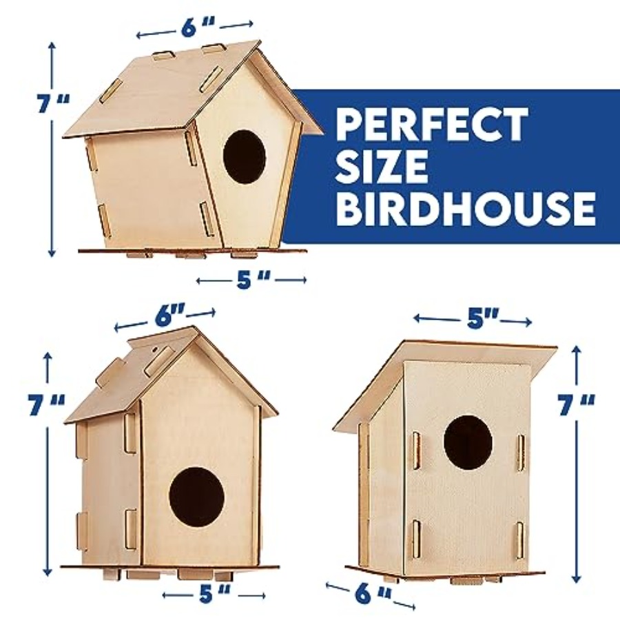 Kit - Unfinished Wood Bird Hou – обзор и цена Art Craft Kits