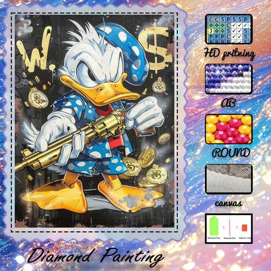 1 piece - Potdemiel-5D-DIY - F – обзор и цена Art Craft Duck