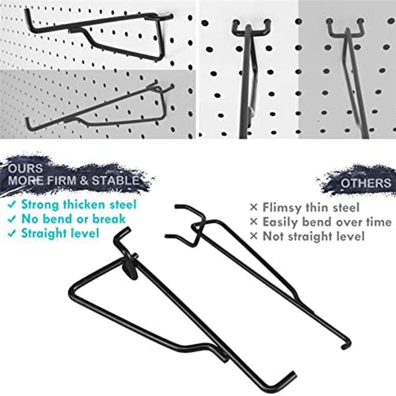 75STO-Peg Board Shelf Hooks, 8 – обзор и цена Art Craft Room