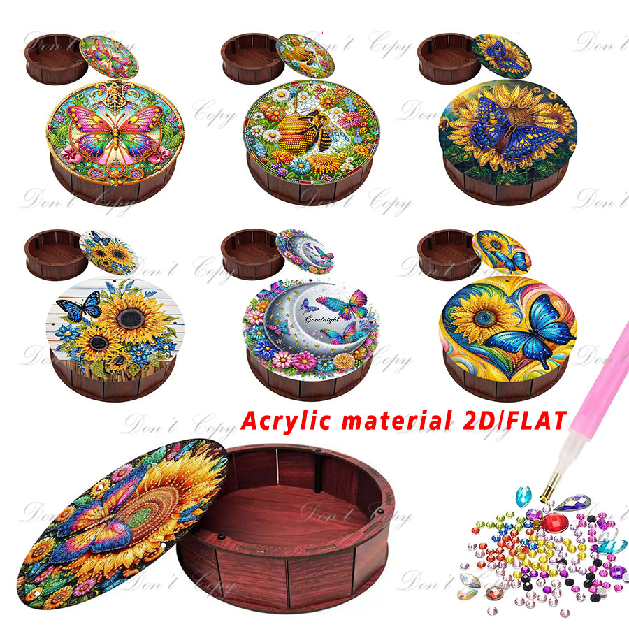 A set of round storage boxes w – обзор и цена Art Craft Butterfly
