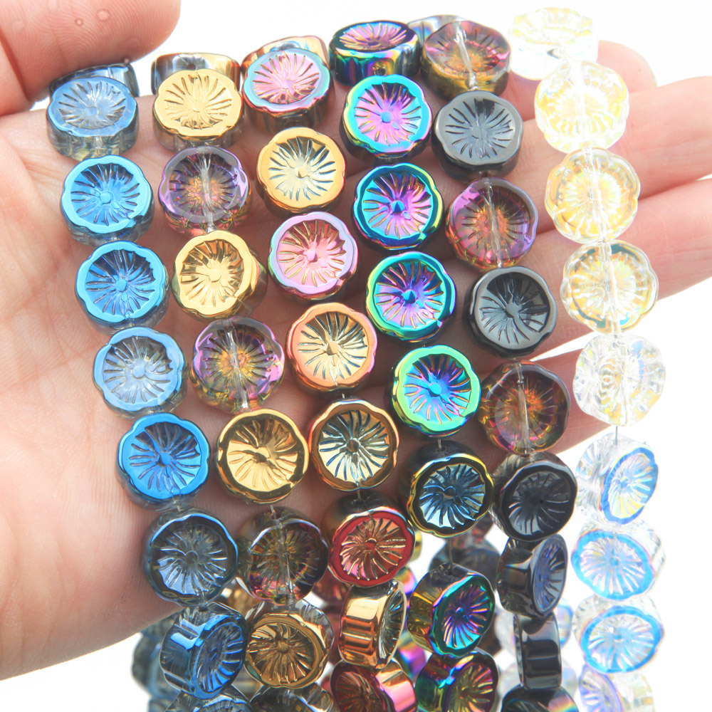45PCS Flower Glass Beads AB Co – обзор и цена Art Craft Flower Making