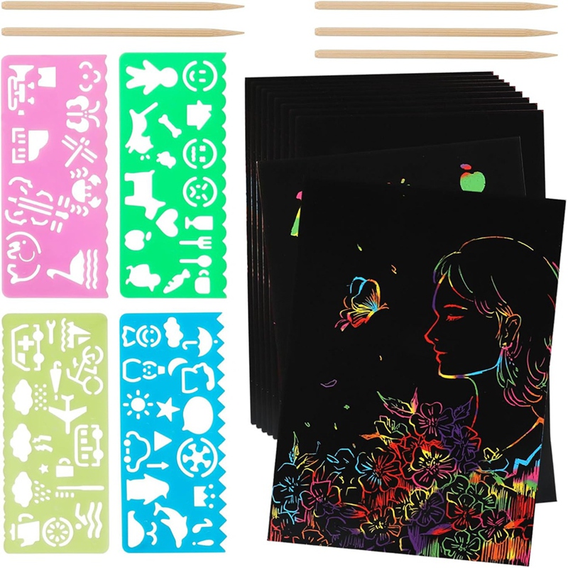 Scratch Paper Art Set, Black C – обзор и цена Art Craft Party