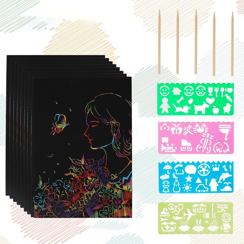 Scratch Paper Art Set, Black C – обзор и цена Art Craft Party
