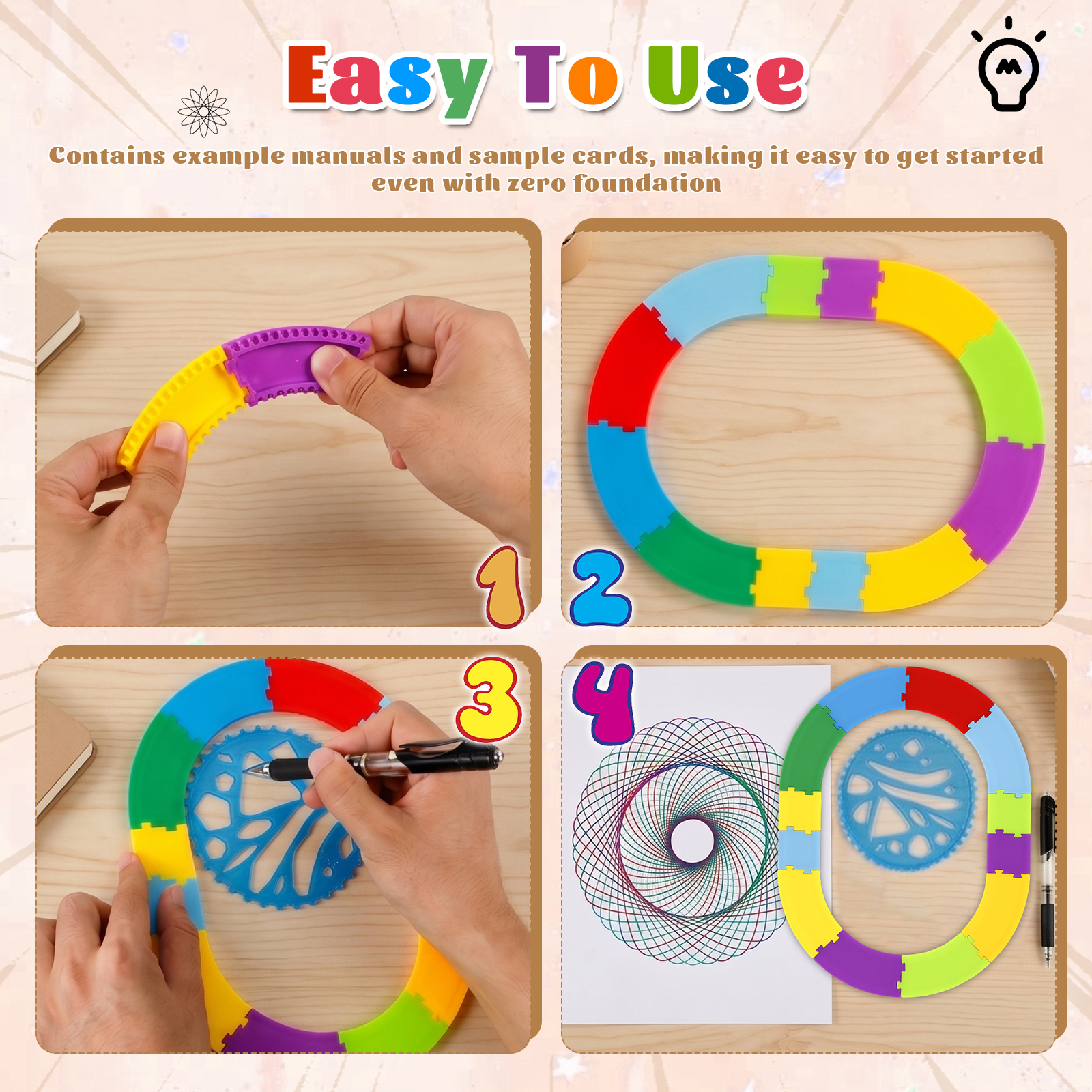 Spiral Art Gear Geometric Rule – обзор и цена Art Craft Kits