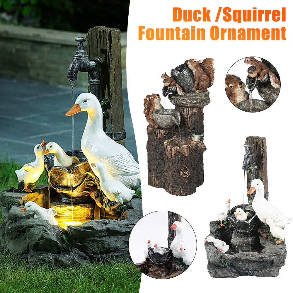 Duck Squirrel Solar Fountain O – обзор и цена Art Craft Duck