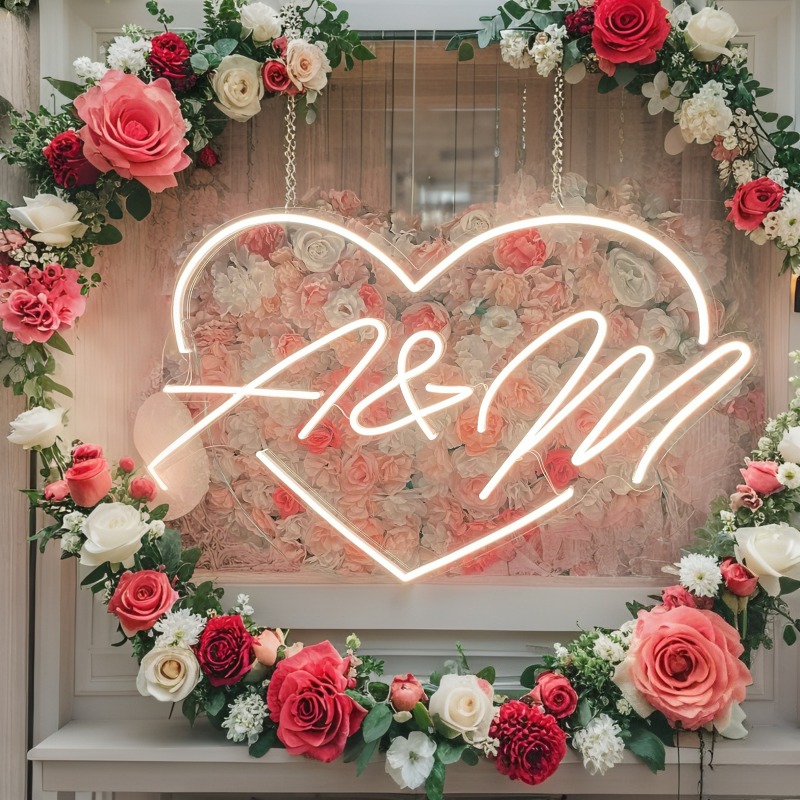 Custom Initials Heart LED Neon – обзор и цена Art Craft Christmas