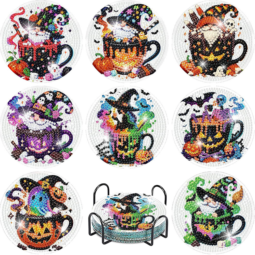 8PCS 5D Halloween Gnome Diamon – обзор и цена Craft Art Set
