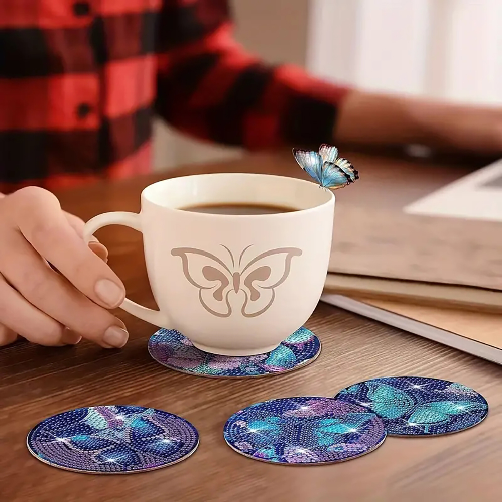 8 diamond art painting coaster – обзор и цена Art Craft Butterfly