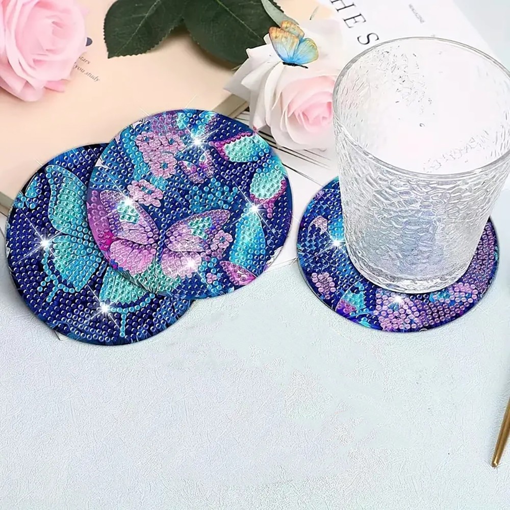 8 diamond art painting coaster – обзор и цена Art Craft Butterfly