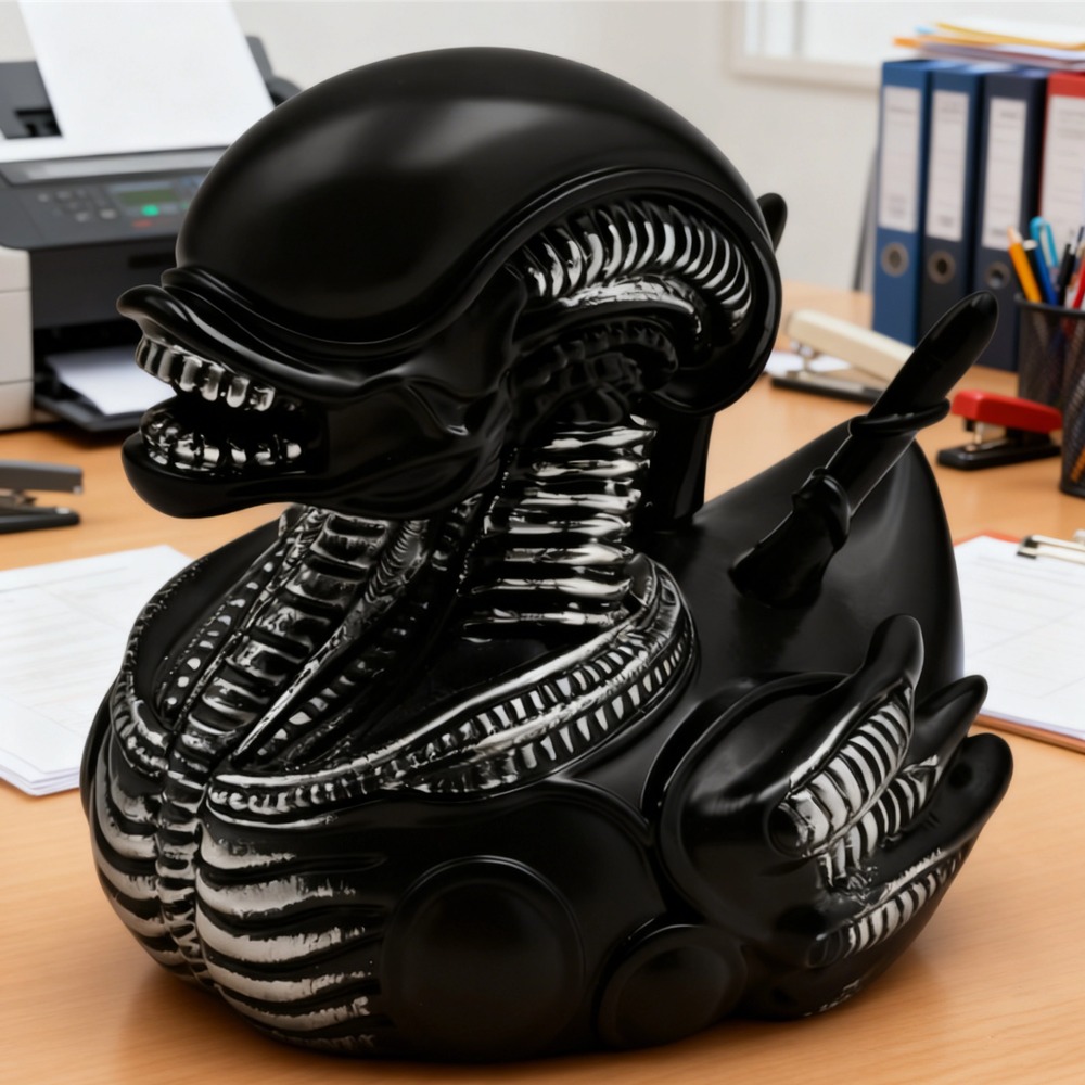 Alien Duck Resin Statue，Evil A – обзор и цена Art Craft Duck