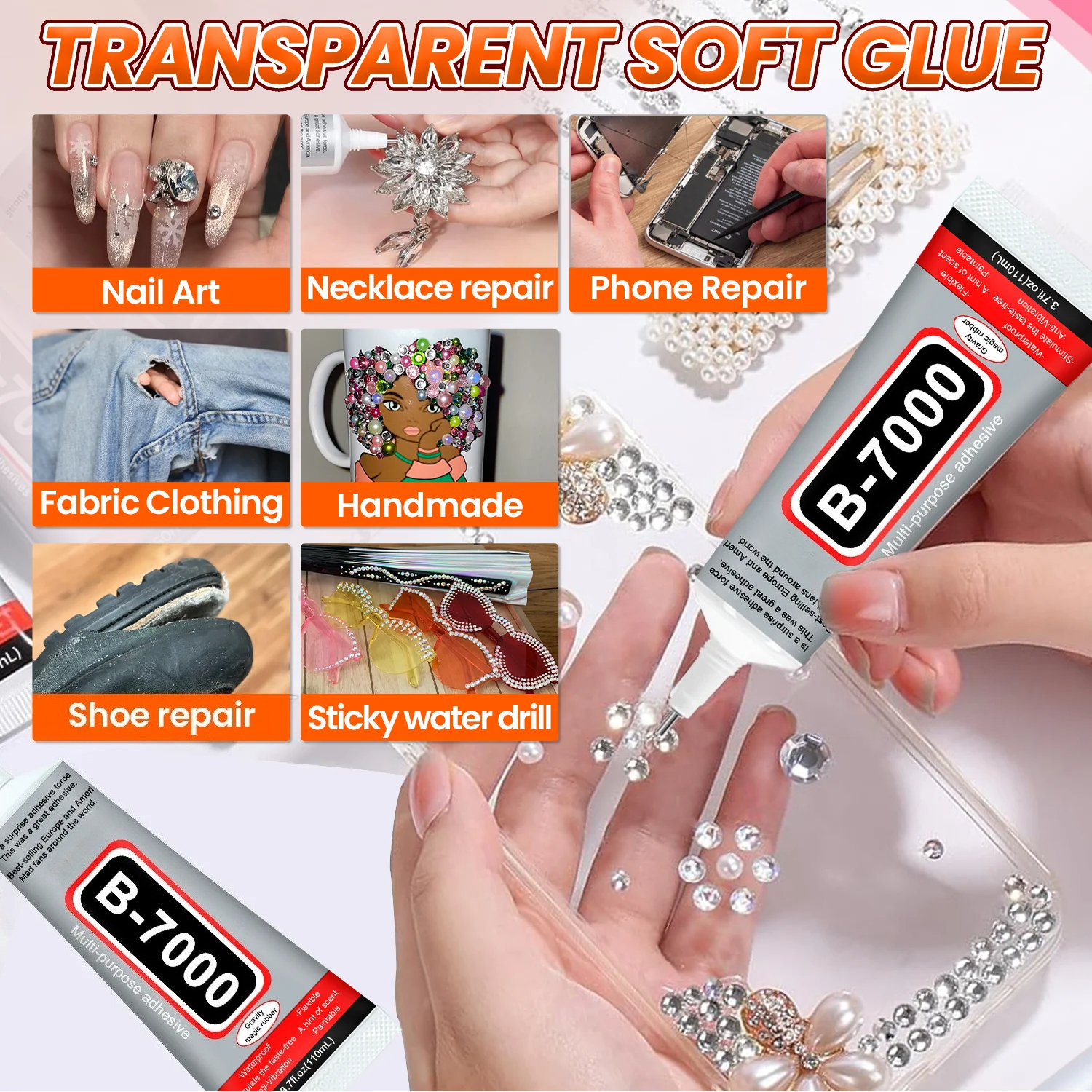 Super Glue B-7000 Loolifl 1-10 – обзор и цена Art Craft Material