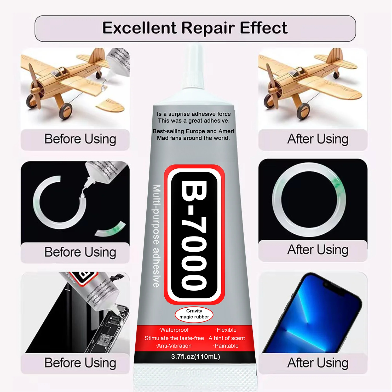 Super Glue B-7000 Loolifl 1-10 – обзор и цена Art Craft Material