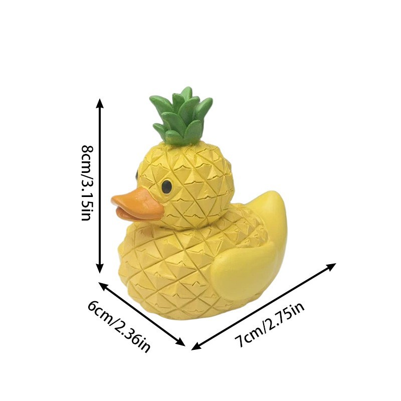 Pineapple Duck Resin Figurine, – обзор и цена Art Craft Duck