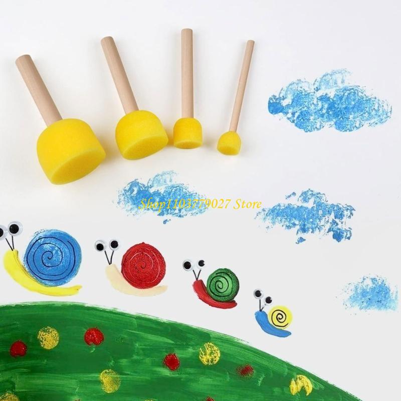C4DF Paint Sponges Round Spong – обзор и цена Art Craft Description