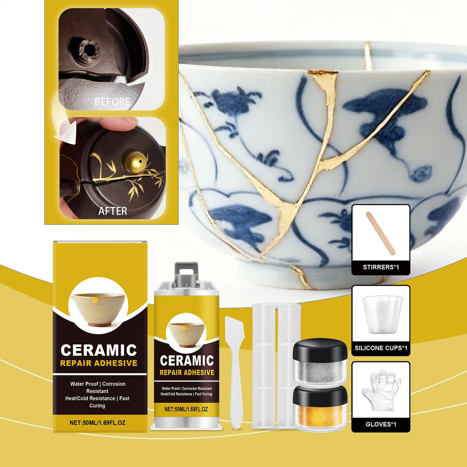 Kintsugi Repair Kit Gold Ceram – обзор и цена Art Craft Workshop