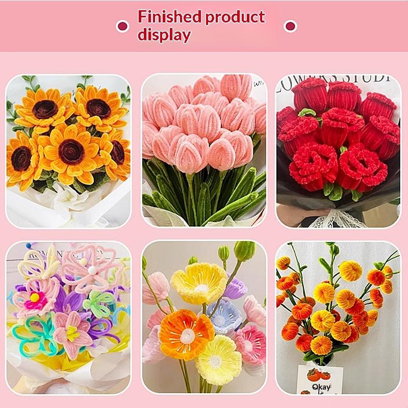 200/300Pcs Chenille Stems 30cm – обзор и цена Art Craft Flower Making