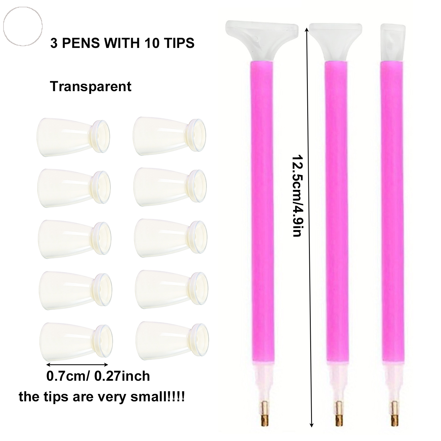 10 Silicone Tips & 3 Pens Diam – обзор и цена Art Craft Kits