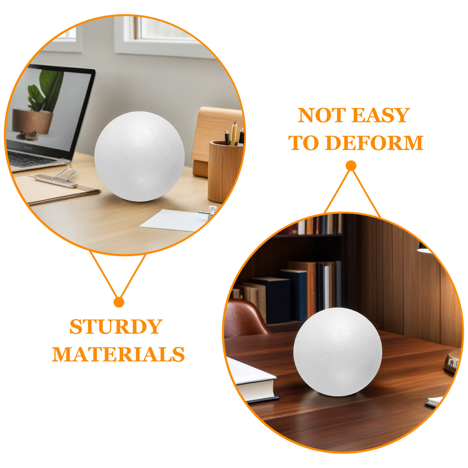 White 25Cm Smooth Round Foam B – обзор и цена Art Craft Project