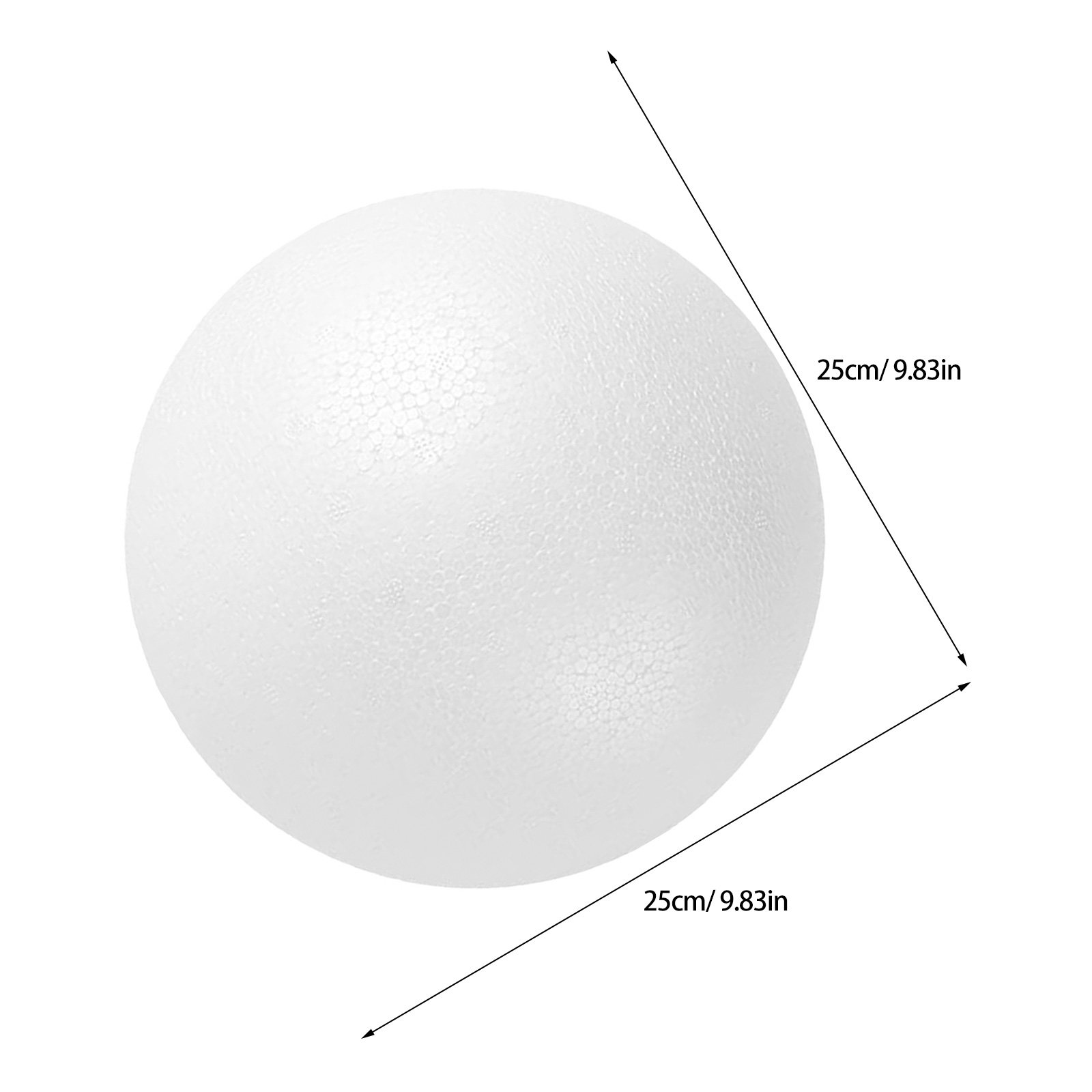 White 25Cm Smooth Round Foam B – обзор и цена Art Craft Project
