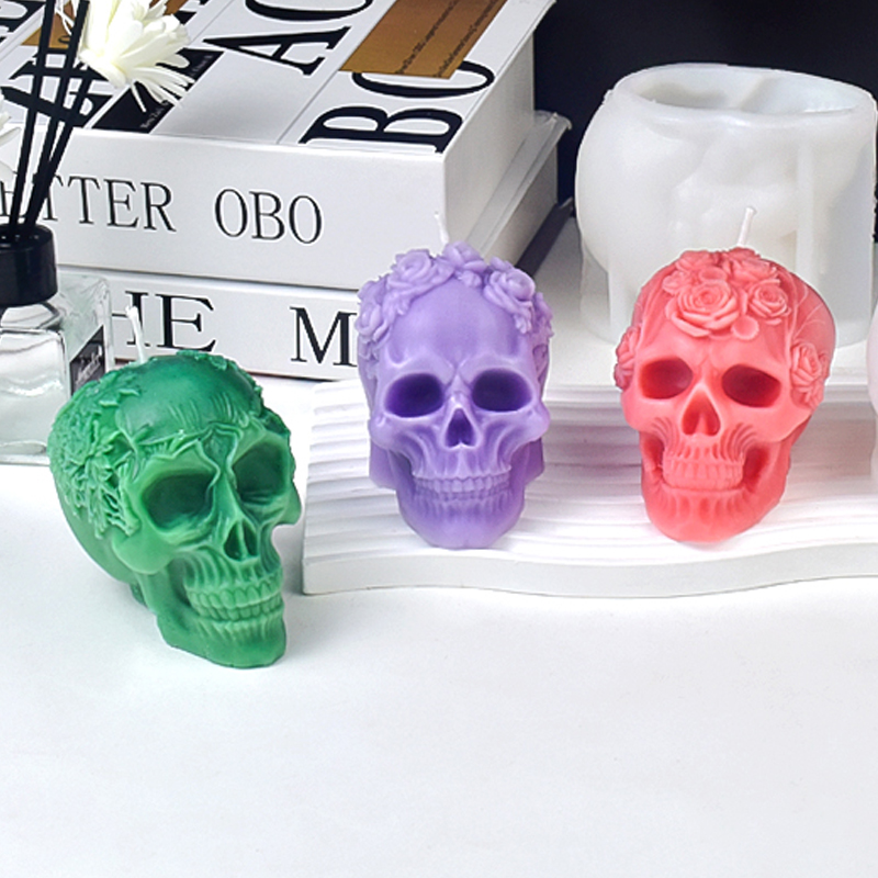 New Halloween Skull Silicone C – обзор и цена Art Craft Flower Making
