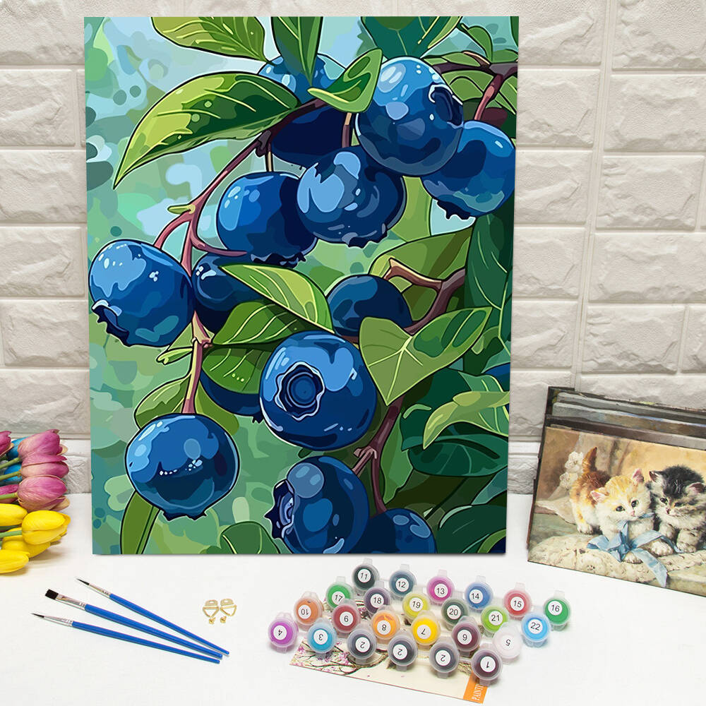DIY Drawing By Numbers Blueber – обзор и цена Art Craft Room