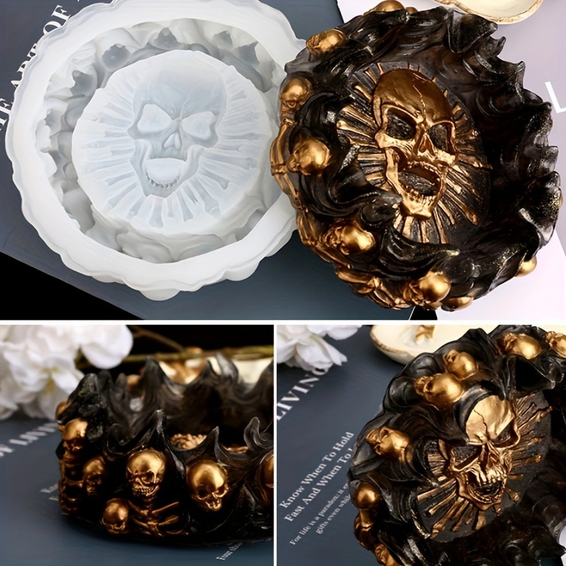 Ashtray mold, skull DIY craft  – обзор и цена Art Craft Party