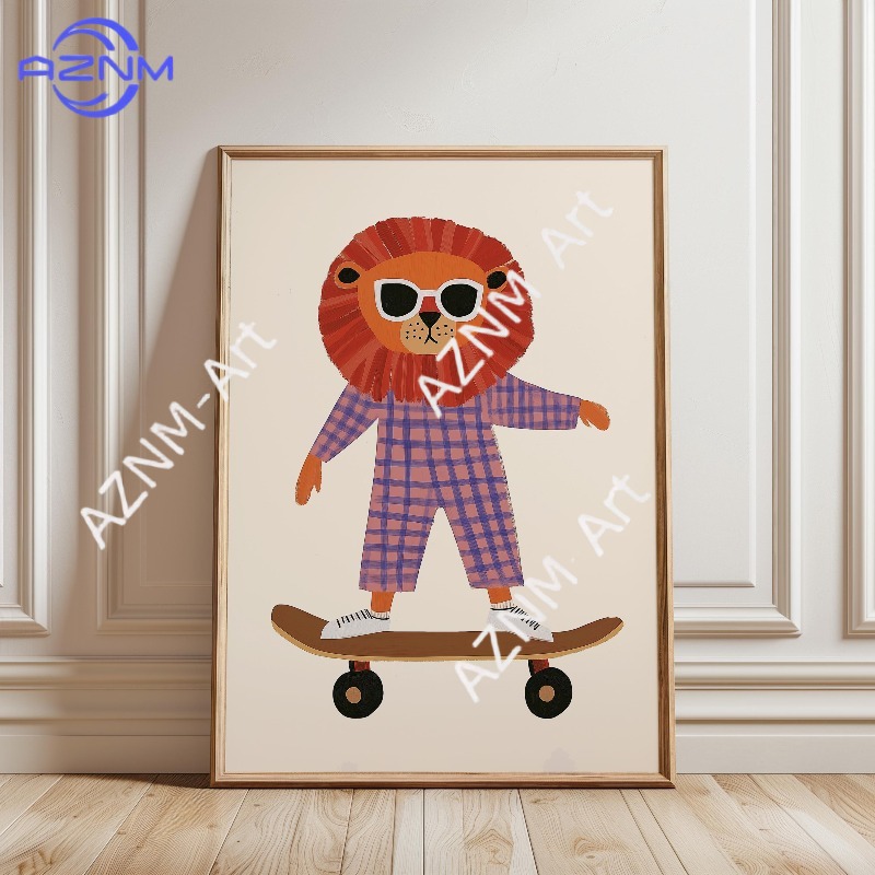 1PC Funny Animal Skateboarding – обзор и цена Art Craft Duck