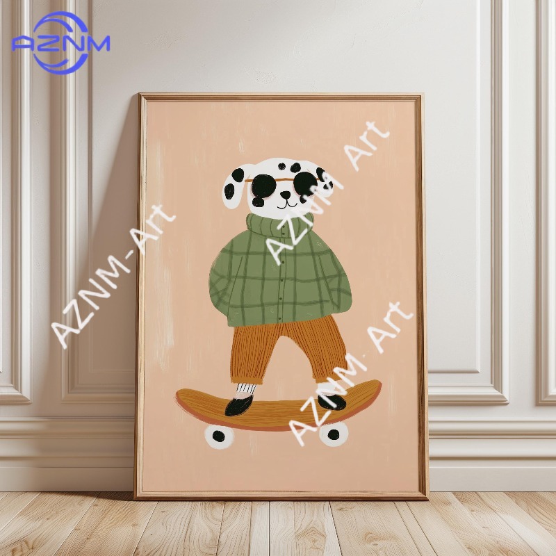 1PC Funny Animal Skateboarding – обзор и цена Art Craft Duck
