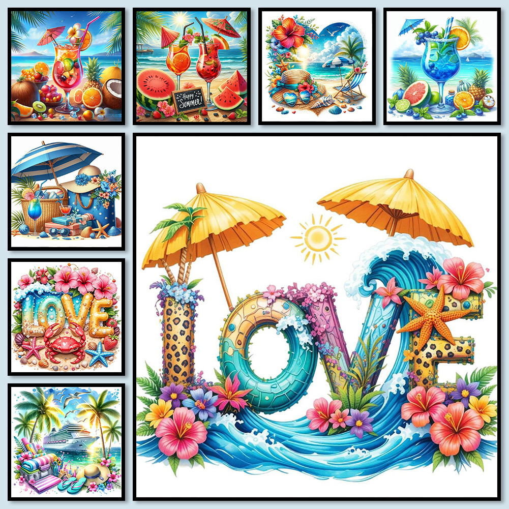 Summer Beach Full DIY 5D Round – обзор и цена Art Craft Gift Ideas