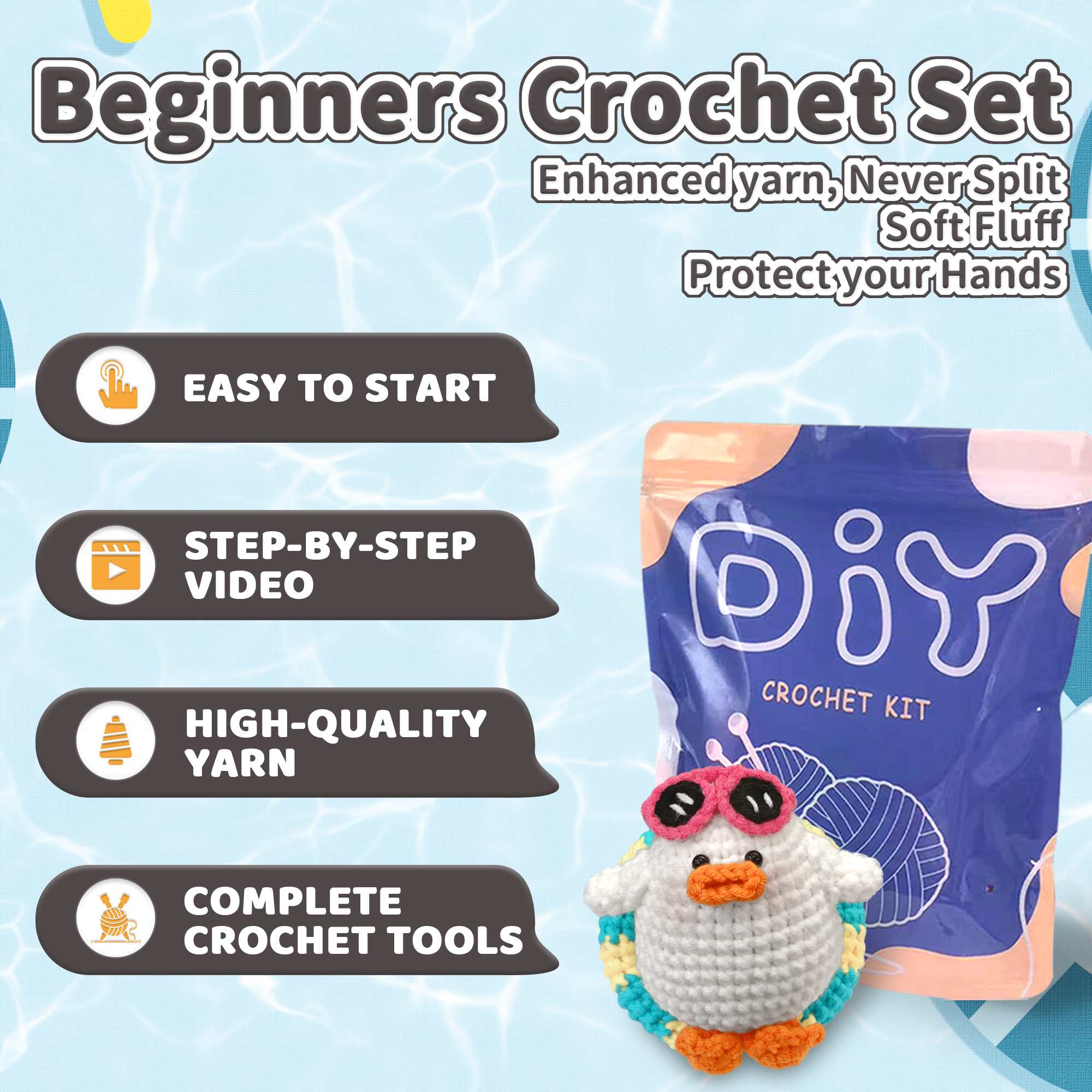 YAMAXIN DIY Crochet Needle Kit – обзор и цена Art Craft Duck