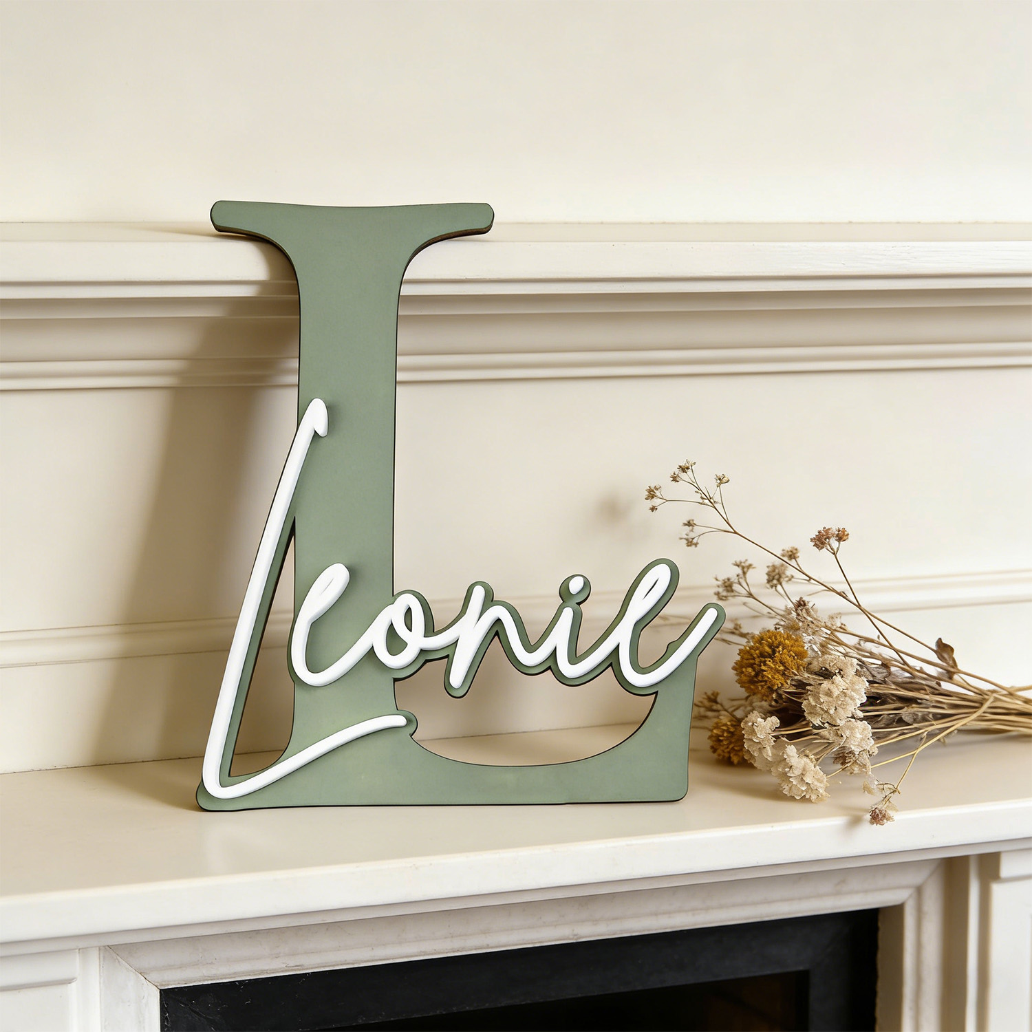 1pc Double-layer Wooden Name D – обзор и цена Art Craft Christmas