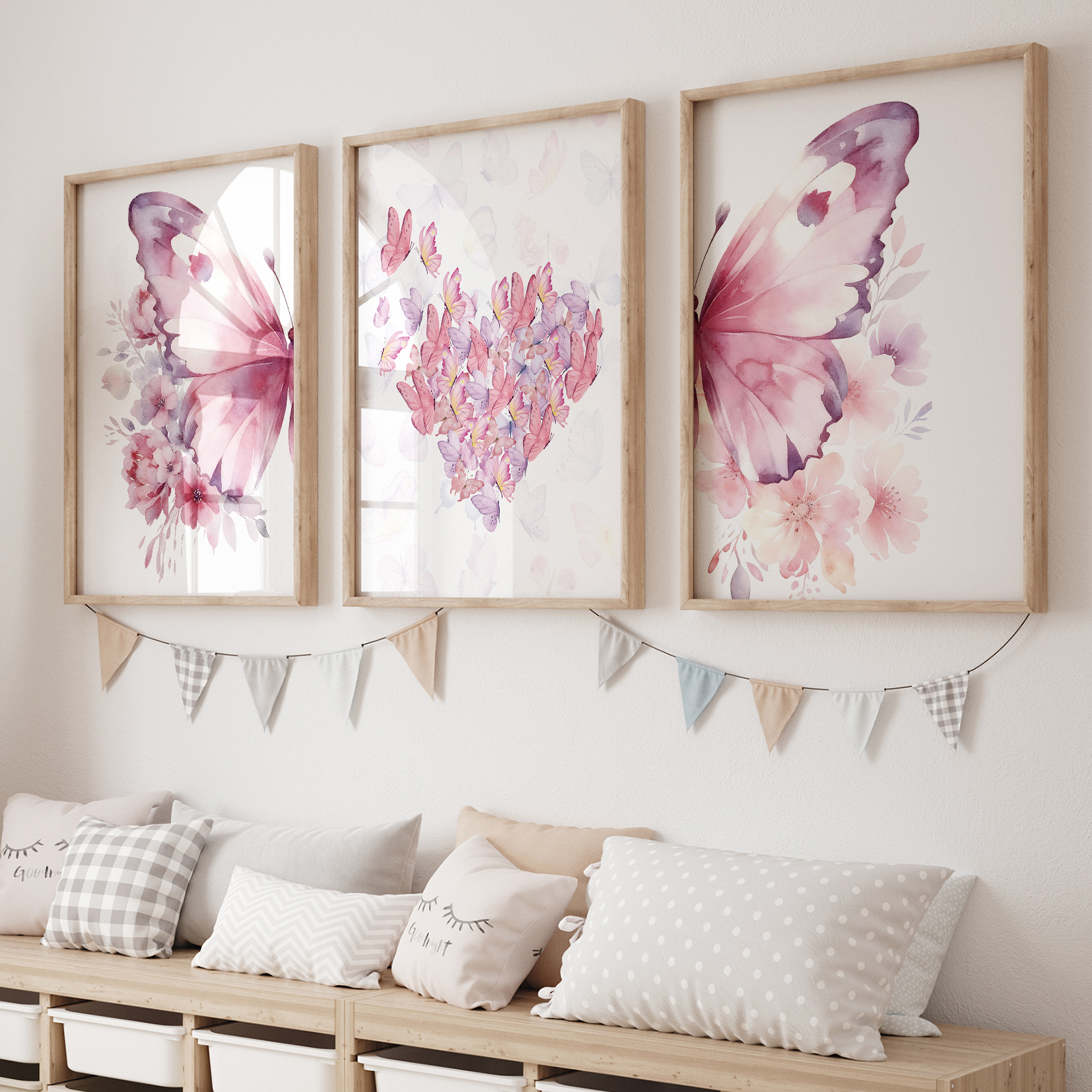 3pcs Cartoon Children Pink Lov – обзор и цена Art Craft Butterfly