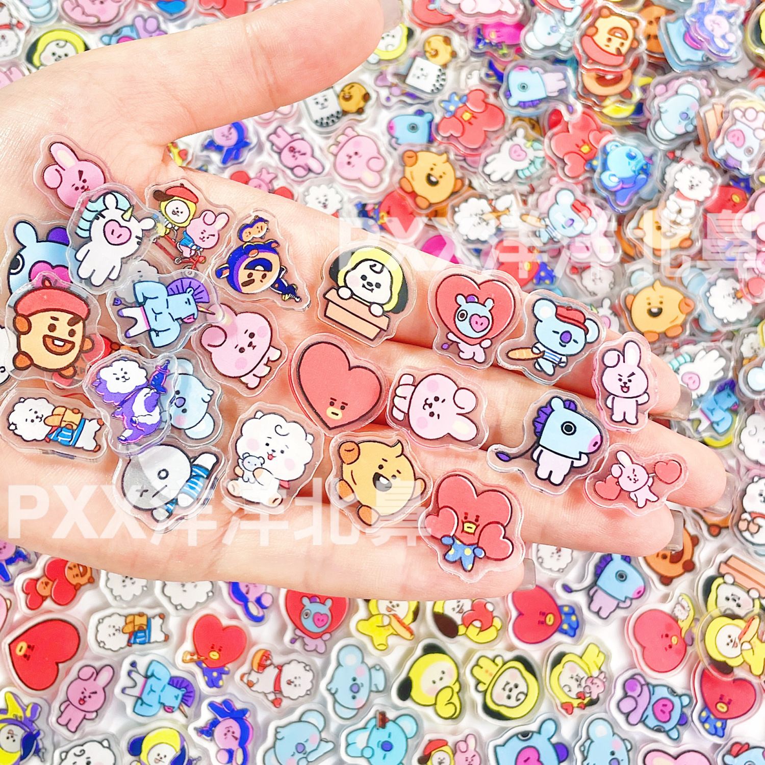 100pcs BT21 BTS single-layer 2 – обзор и цена Art Craft Material