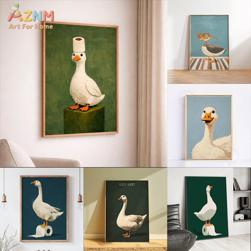 AZNM Funny White Duck Goose Ca – обзор и цена Art Craft Duck