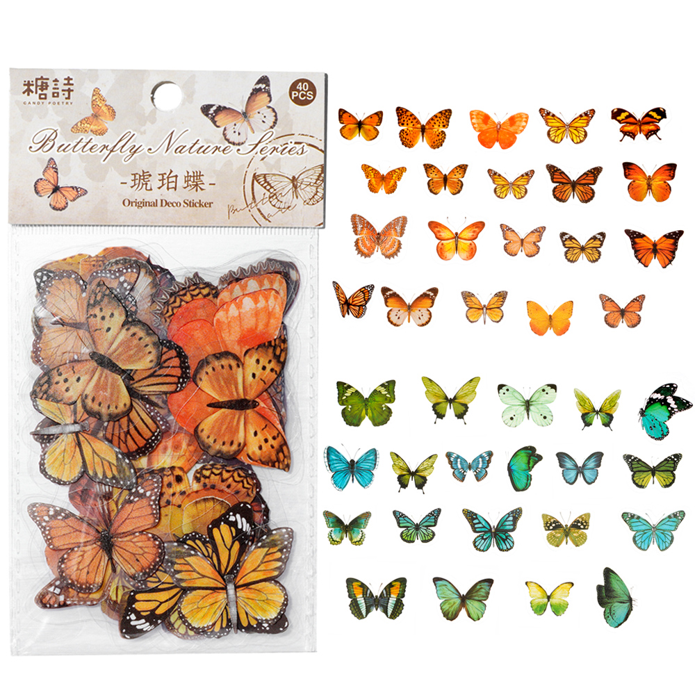 40pcs Colorful Butterfly Wings – обзор и цена Art Craft Butterfly